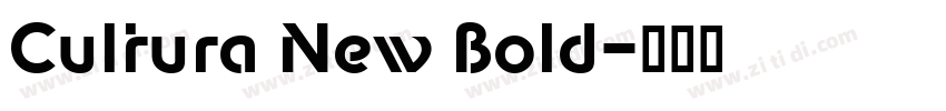 Cultura New Bold字体转换